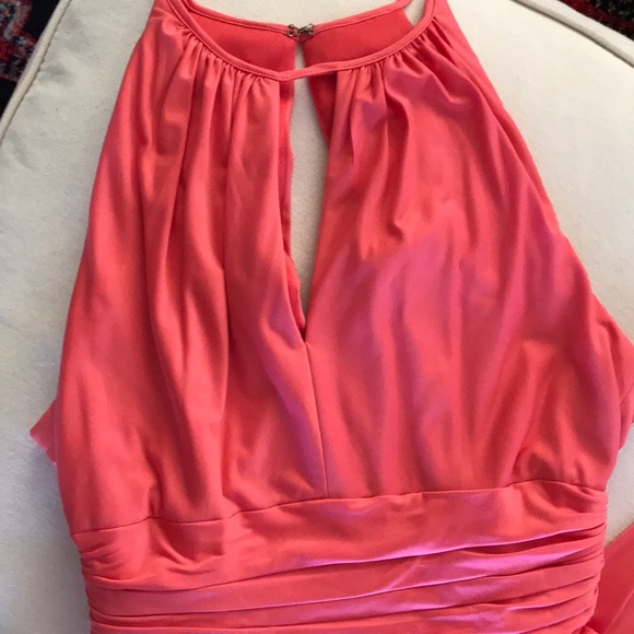 Coral Maxi Bridesmaid Dress - Picture 3 of 3